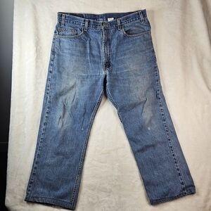 Levi’s 505 Jeans 38×30 Men’s Classic distressed western rodeo Vintage